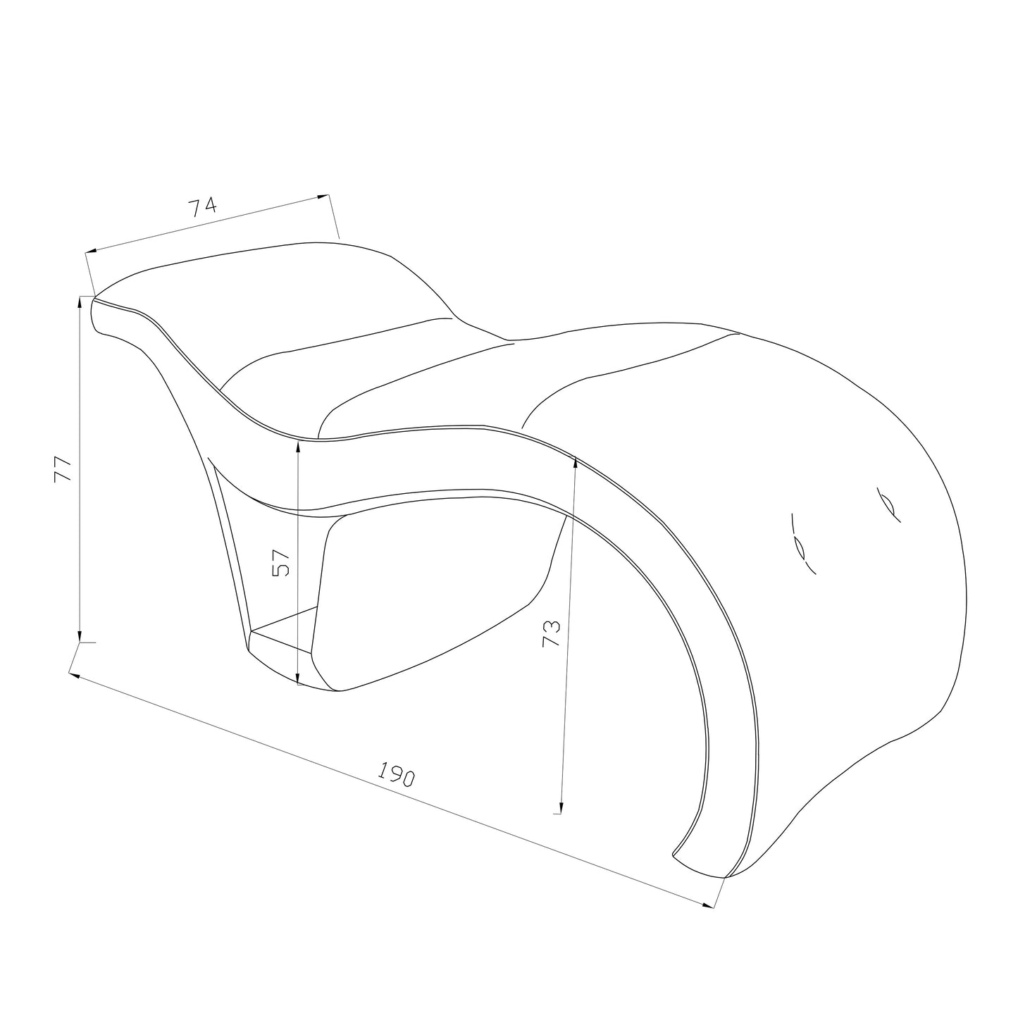 BeNoravo Curved Ergonomic Beauty Bed & Salon Stool Set
