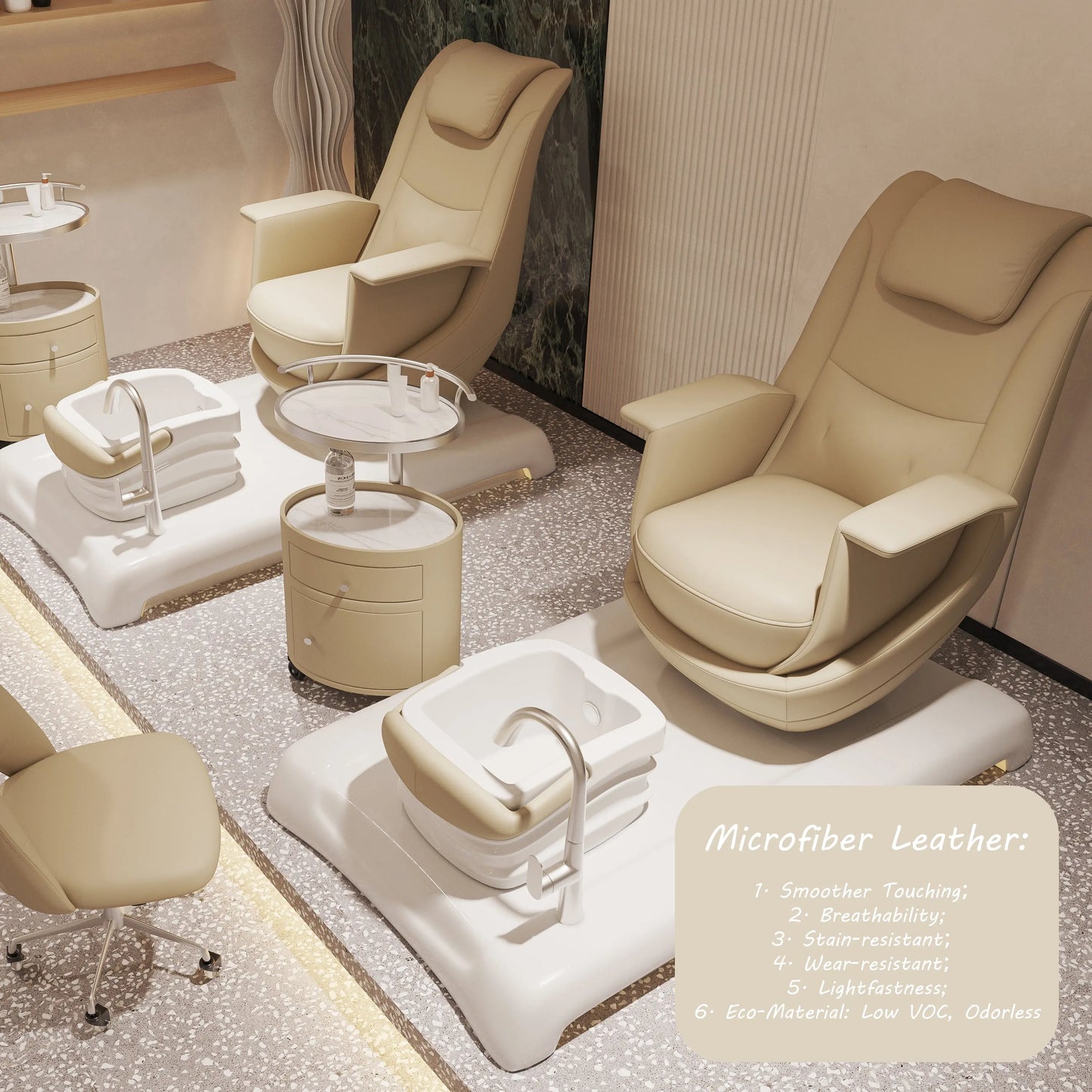 BeNoravo Luxurious Modern Pedicure Spa Chair BeNoravo
